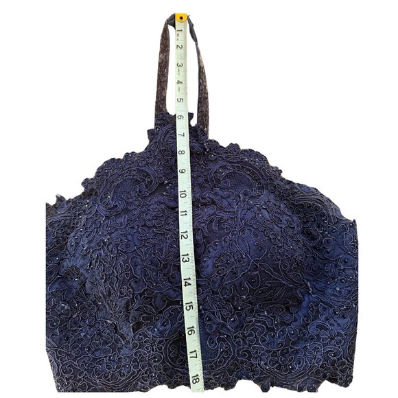 🔥 STEAL! Sherri Hill 50419 Navy Mermaid Gown Size 4 - Worn Once! 💙 - Picture 12 of 17